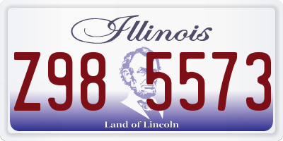 IL license plate Z985573