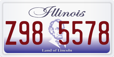 IL license plate Z985578