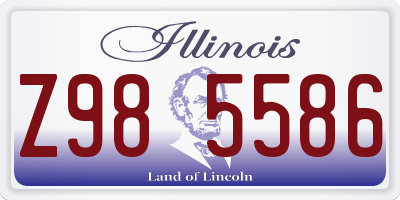 IL license plate Z985586
