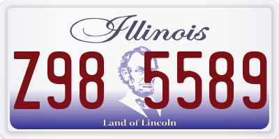 IL license plate Z985589