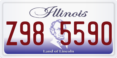 IL license plate Z985590