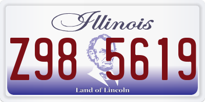 IL license plate Z985619