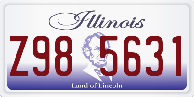 IL license plate Z985631