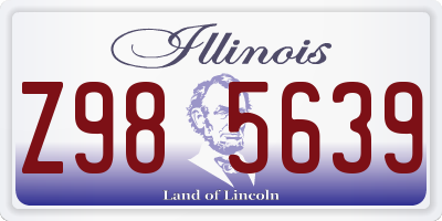 IL license plate Z985639