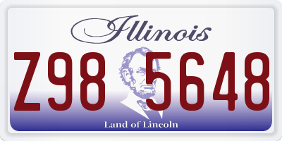 IL license plate Z985648