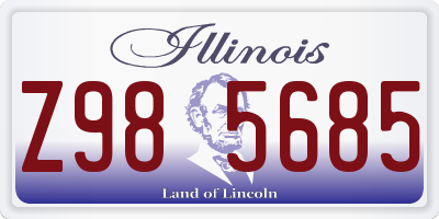 IL license plate Z985685
