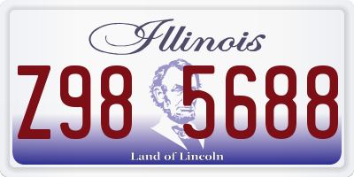 IL license plate Z985688