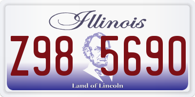 IL license plate Z985690