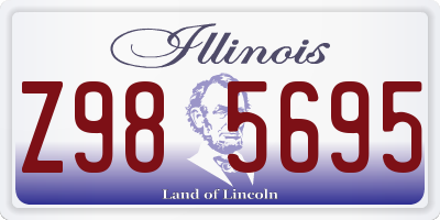 IL license plate Z985695