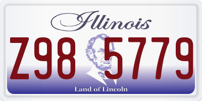 IL license plate Z985779