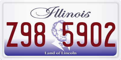 IL license plate Z985902
