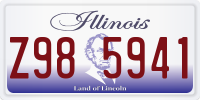 IL license plate Z985941