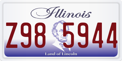 IL license plate Z985944