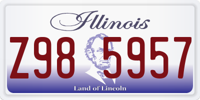 IL license plate Z985957