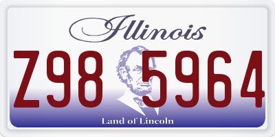 IL license plate Z985964