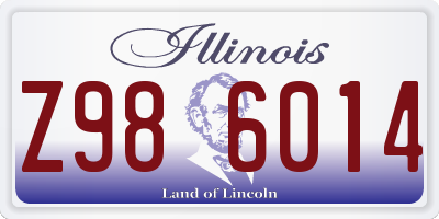 IL license plate Z986014