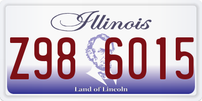 IL license plate Z986015