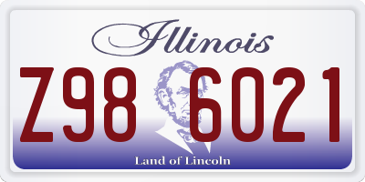 IL license plate Z986021