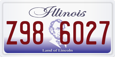IL license plate Z986027