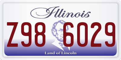 IL license plate Z986029