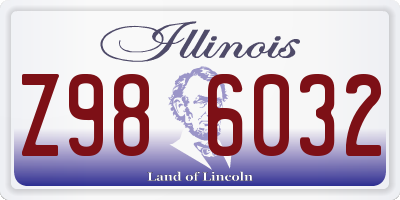 IL license plate Z986032