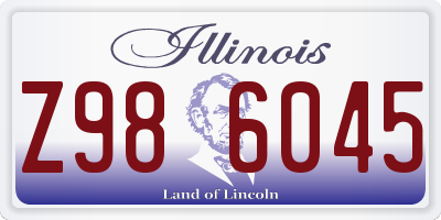 IL license plate Z986045