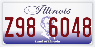 IL license plate Z986048