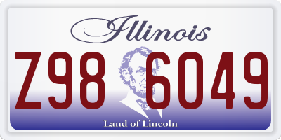 IL license plate Z986049