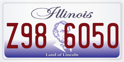 IL license plate Z986050