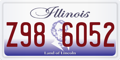 IL license plate Z986052