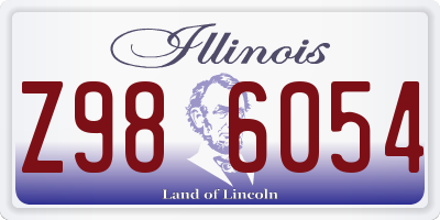 IL license plate Z986054