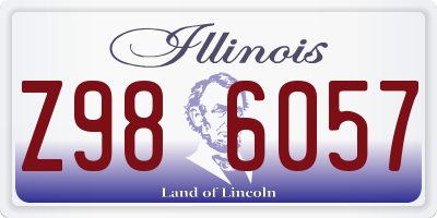 IL license plate Z986057