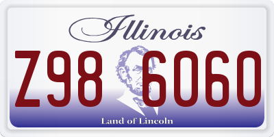 IL license plate Z986060