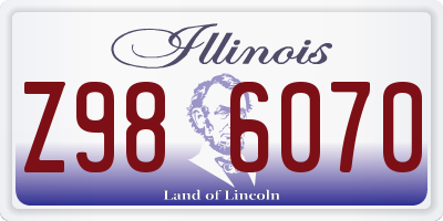 IL license plate Z986070