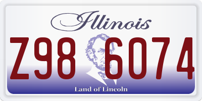 IL license plate Z986074