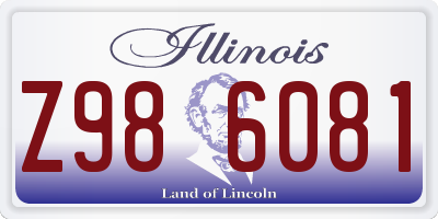 IL license plate Z986081