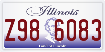 IL license plate Z986083
