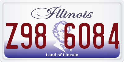IL license plate Z986084