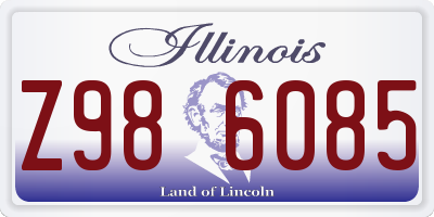 IL license plate Z986085