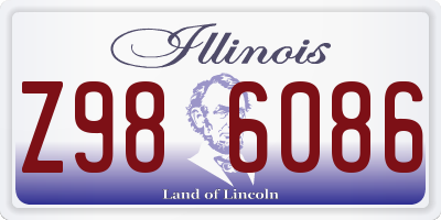 IL license plate Z986086