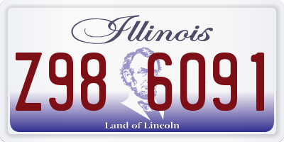 IL license plate Z986091