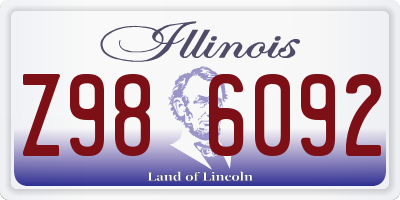 IL license plate Z986092
