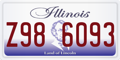 IL license plate Z986093