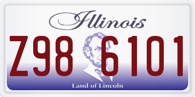 IL license plate Z986101