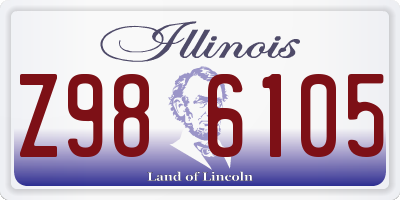 IL license plate Z986105