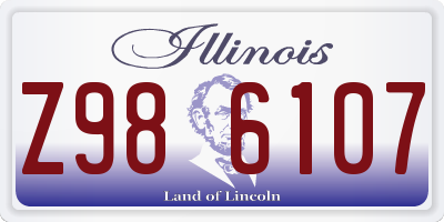 IL license plate Z986107