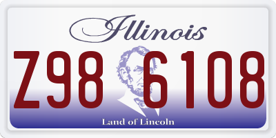 IL license plate Z986108