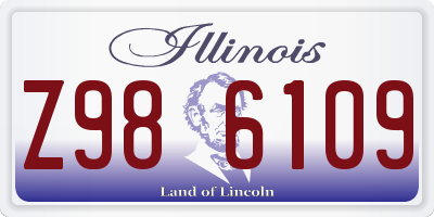 IL license plate Z986109