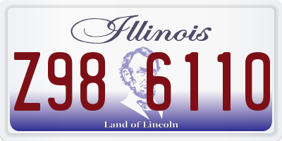 IL license plate Z986110