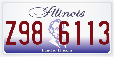 IL license plate Z986113